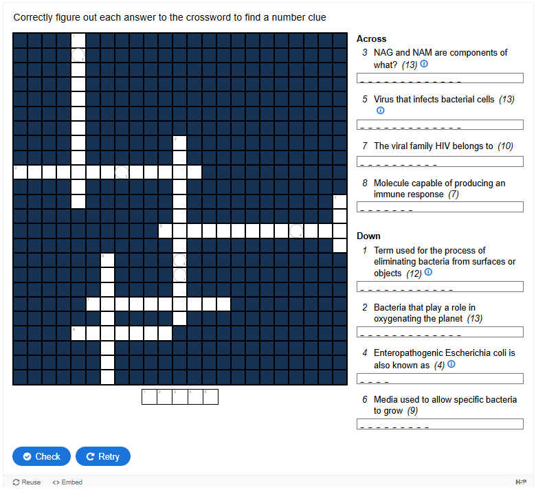 A screenshot of a crossword puzzle Description automatically generated